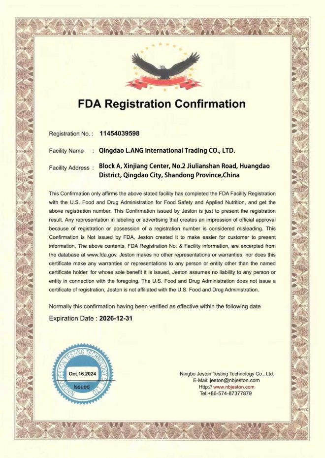 FDA Certification