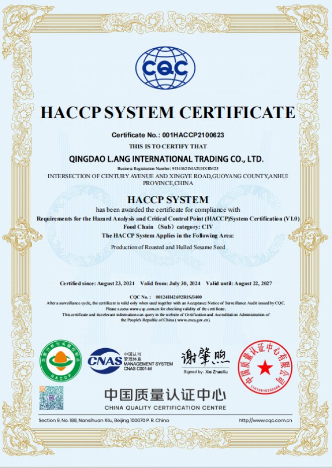 HACCP Certification