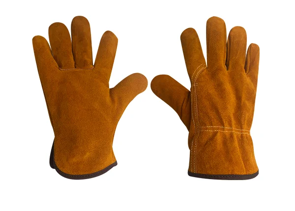 Thickened full cowhide heat insulation work gloves
