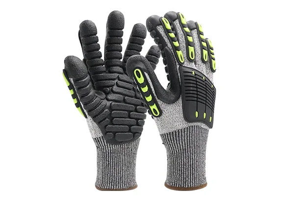 Double shock absorption TPE fingertip thickened mechanical gloves