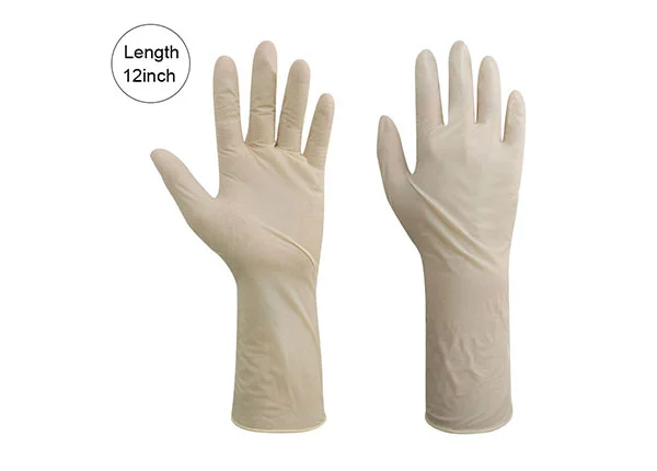 12 inch multi-purpose disposable latex gloves