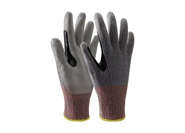 Anti cut level 6 PU coated gloves