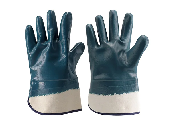 Fully Nitrile coating Curing Gloves  with Cotton Lining & Safety Cuff