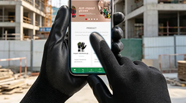 The 13-Gauge PU Coated Touchscreen Glove: Comfort, Grip, and Connectivity for the Modern Workforce