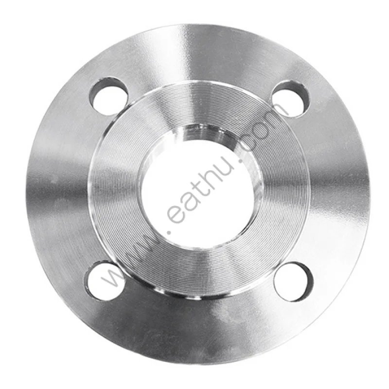 Flat face flanges are completely smooth and flat on the raised surface with a flush bolting circle