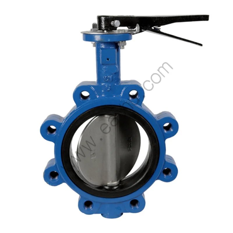 The lug type of butterfly valves installs with lugged or threaded inserts along the valve body. 