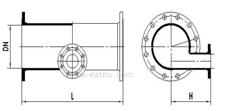 Pipe Invert Dimension Ductile Iron UPVC PVC Pipe Fitting For PI Pipe All Flanged Level Invert ...