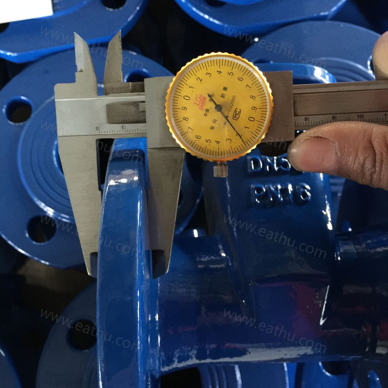 cast iron DIN3352 PN10 gate valves inspection