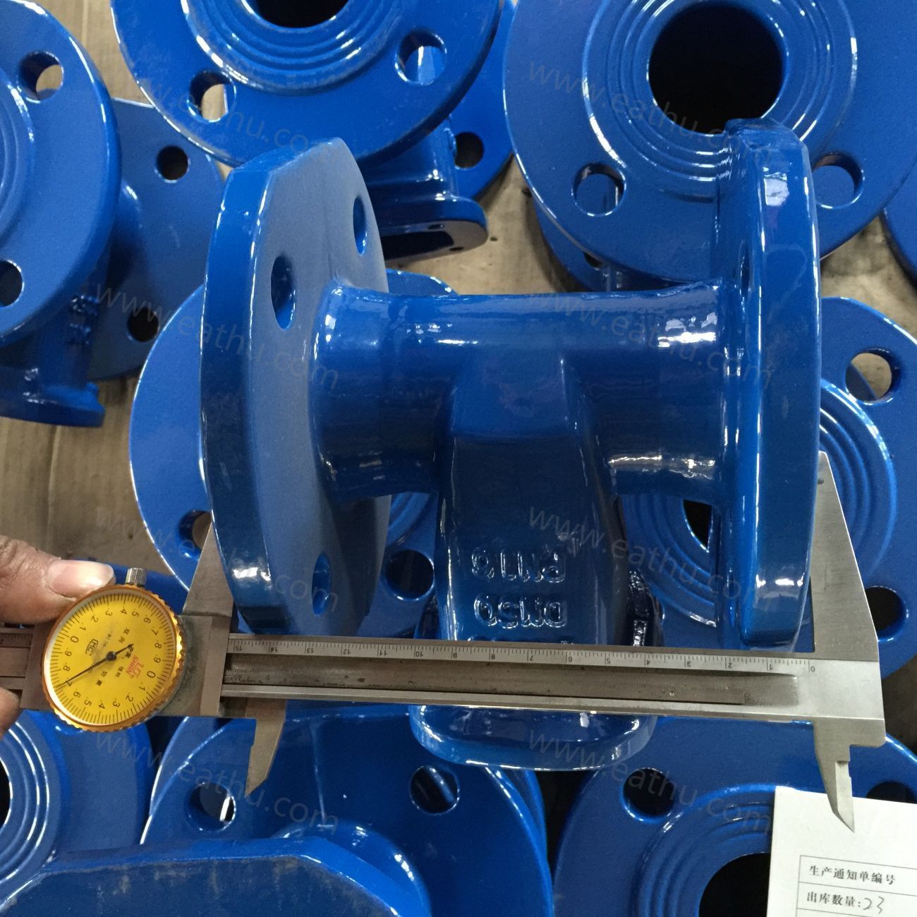 cast iron DIN3352 PN10 gate valves inspection size test