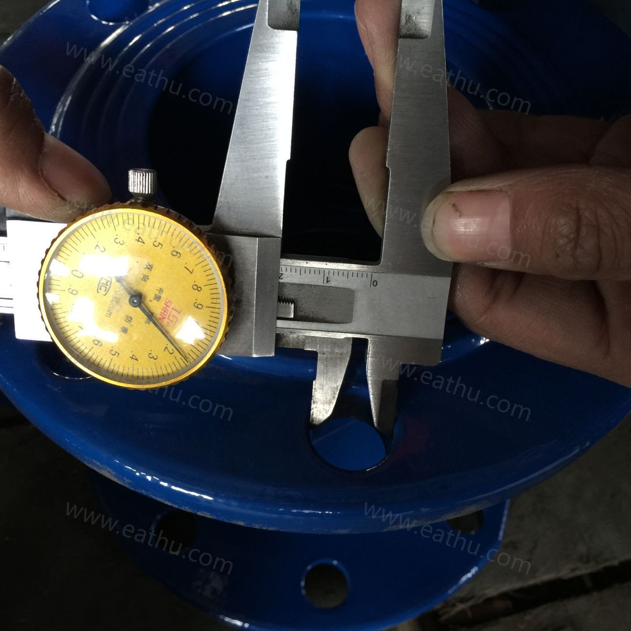 cast iron DIN3352 PN10 gate valves inspection od size test