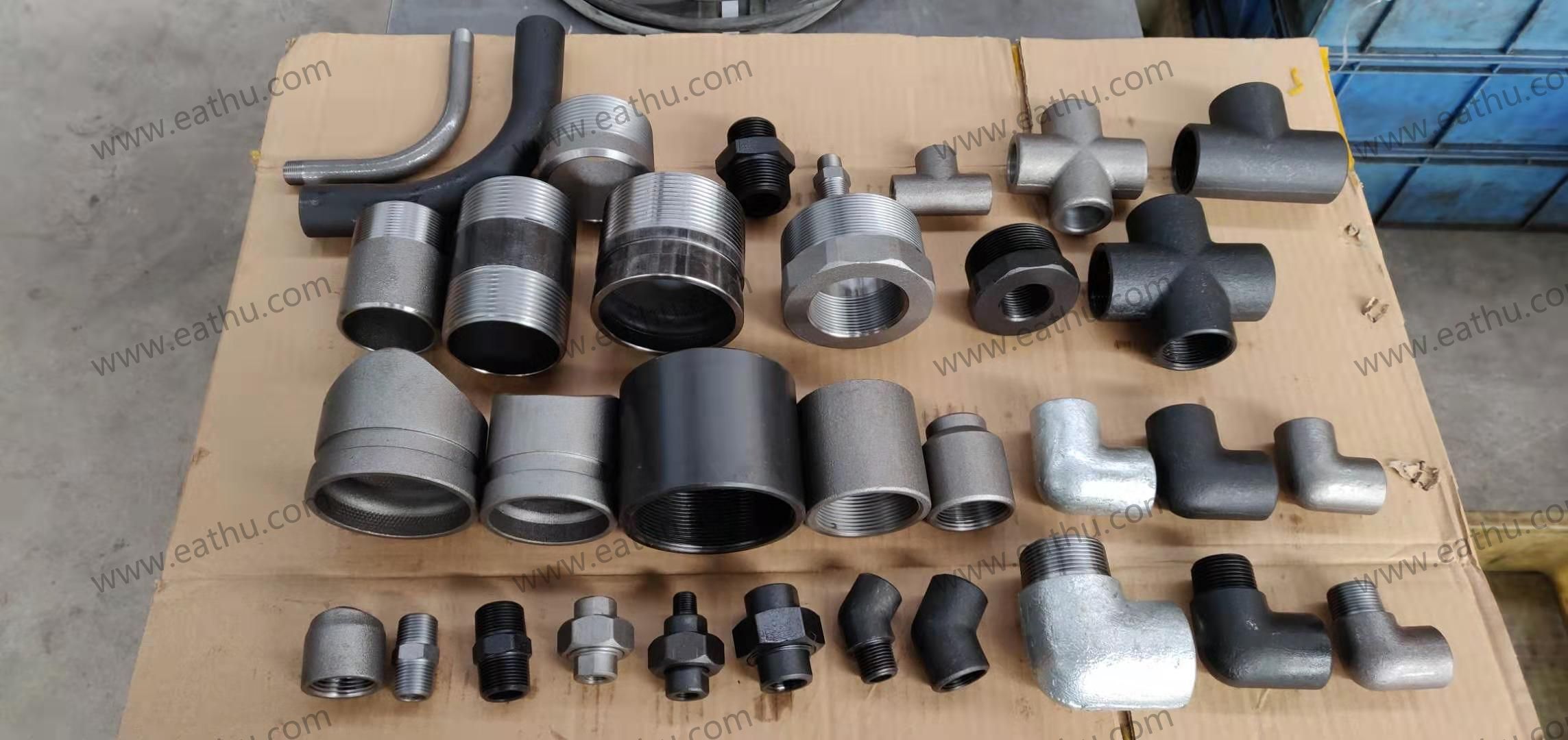 Quality inspection of 1000lbs forged steel pipe fittings by Eathu