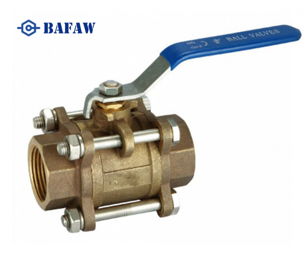 3PC Bronze Ball valve