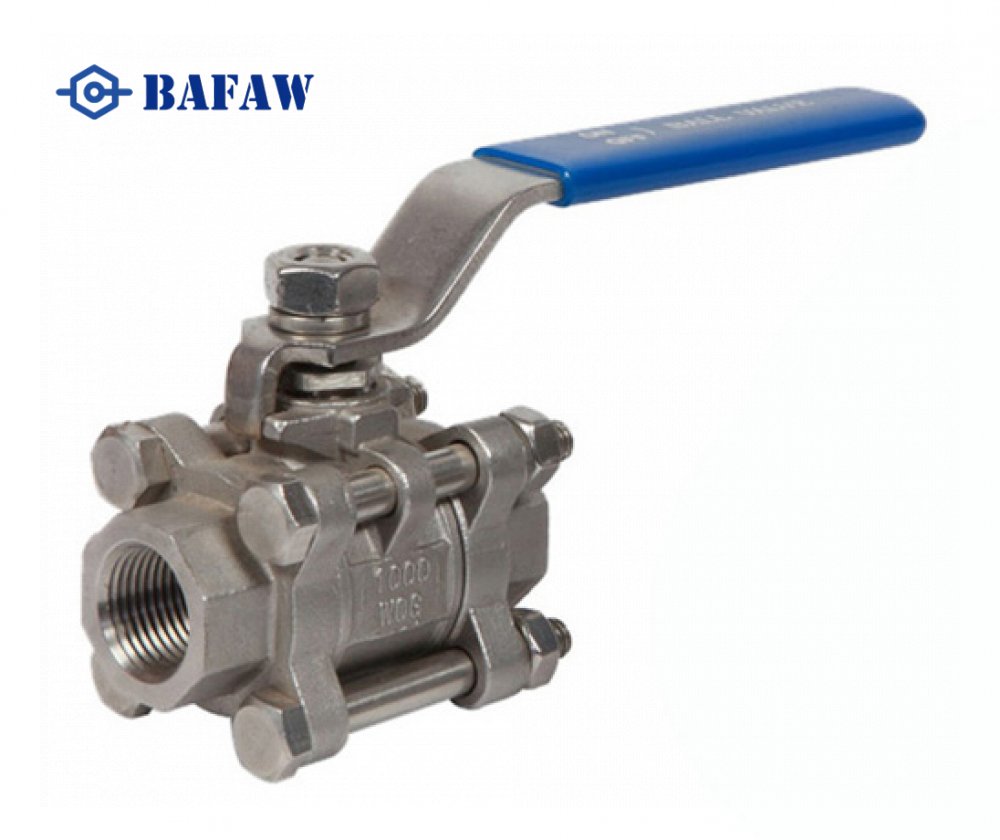 Cf8m Ball Valve,Three Piece 3PC Threaded Steel Ball Valve