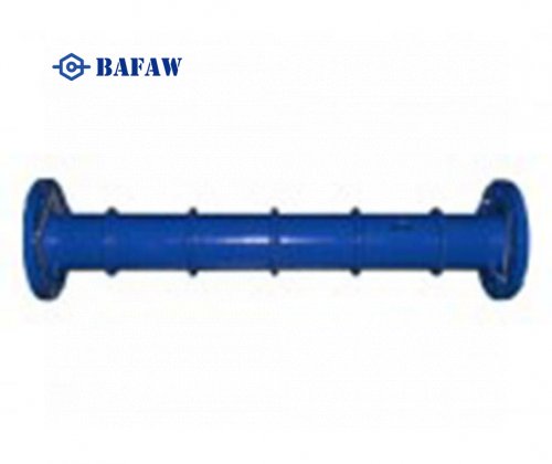 Movable flanged wall pass pipe