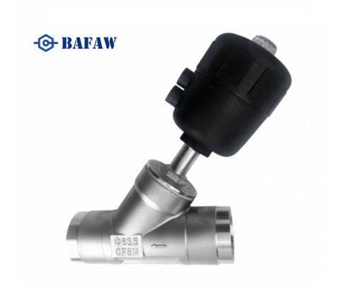 Plastic head pneumatic welding angle seat valve-2