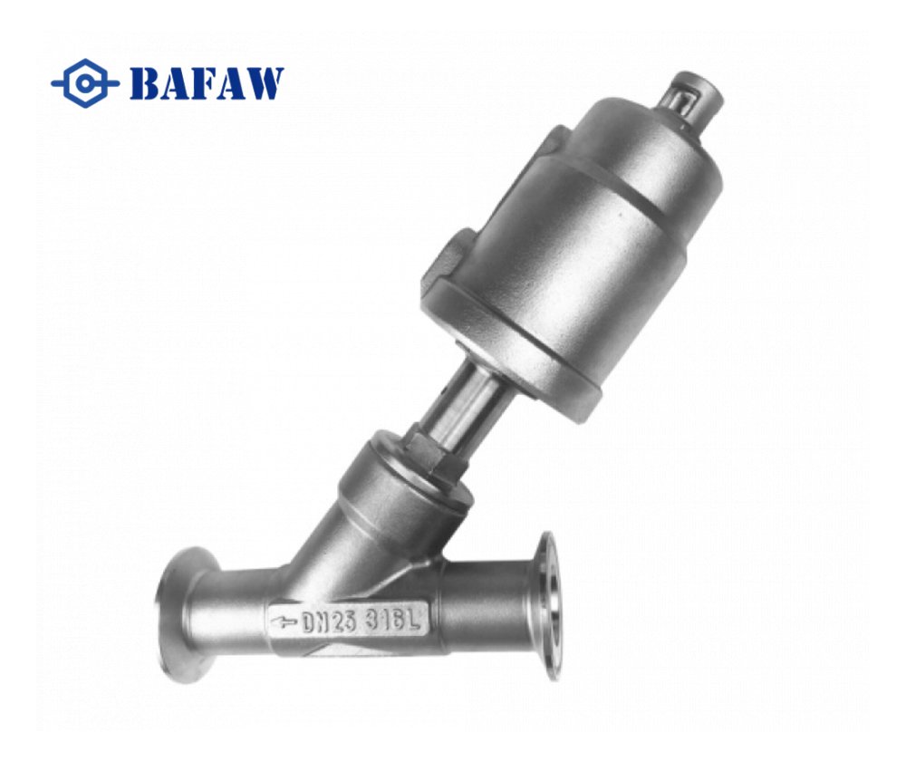 All stainless steel pneumatic quick-install angle seat valve