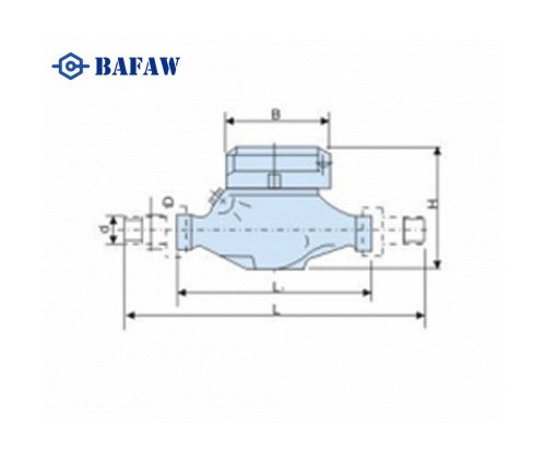 Plastic cold water meter