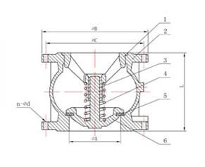 Cast iron Silence Check Valve structure