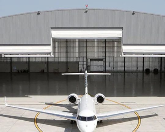 Low Cost Prefabricated Light Steel Structure Aircraft Hangar