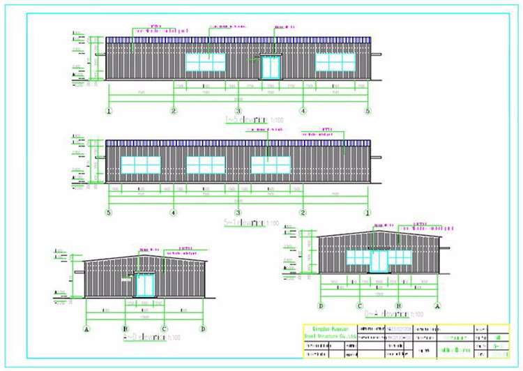 Low Cost Prefabricated Metal Building Construction Materials