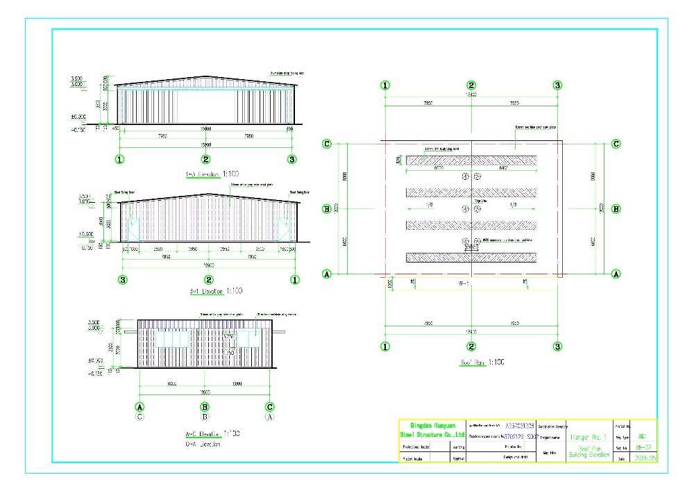 Light Steel Structure Aircraft Hangar