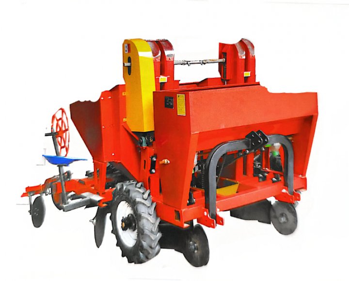 2CM-4 Double Seed Spoon Chain Vibration Potato Alarm Planter