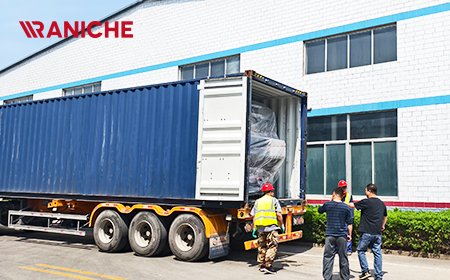 鸡肉屠宰场设备直径2.2m预冷机交货现场