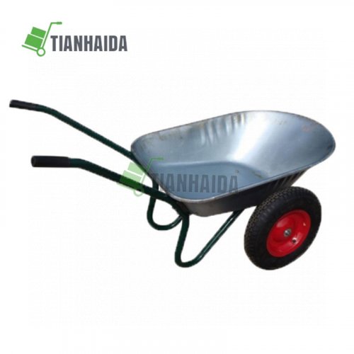 two wheel heavy duty wheelbarrow garden wheel barrow WB6406