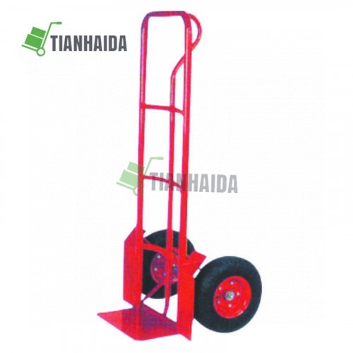 Heavy duty sack truck hand trolley with P handle Multi wide use industrial hand trolley two wheels sack truckHT2073