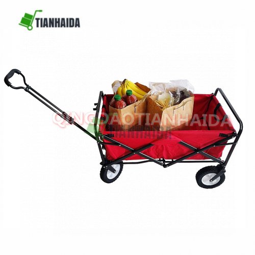 TC1011E   Collapsible Folding Wagon Cart Outdoor Utility Garden Beach Toy Wheelbarrow