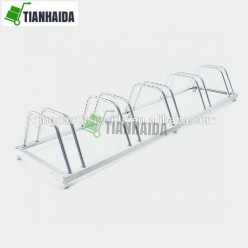 5 Bike Bicycle Rack Holder Stand Floor Parking Ground Stable Storage Garage Home