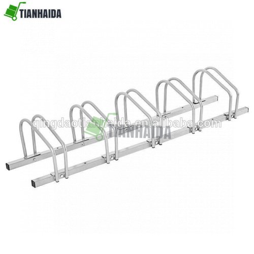 5 Bike Bicycle Floor Parking Rack Storage Stand