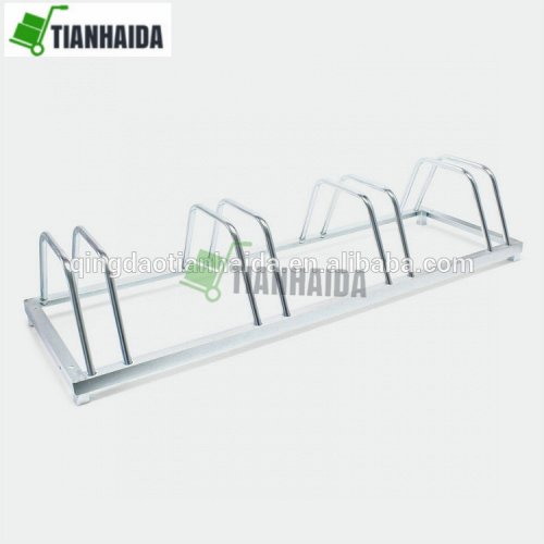 1 - 4 Bike Floor Parking Rack Storage Stand Bicycle 123.5x39.5x24.5cm