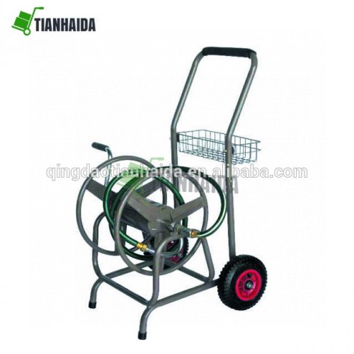 TC4724 Garden Hose Cart Reel Water Storage Wheeled Steel Frame Hose Truck Outdoor Water Planting