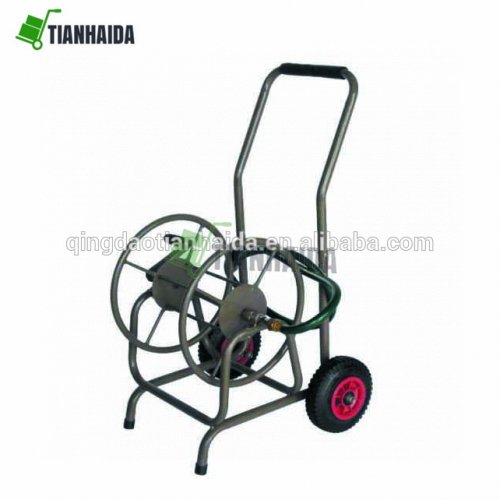 TC4724B Garden 2 Wheeled Hose Reel Cart Steel Frame Hose Truck Outdoor Water Planting