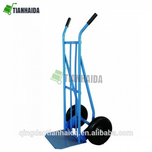 HT0136 Double Handle hand trolley with powder coated and best price , Steel hand truck