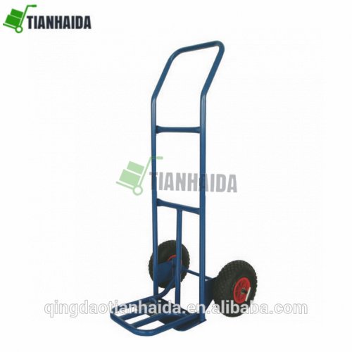 HT2084A Hand Truck, U Loop Handle, Straight Back Frame Strengthen frame heavy duty metal hand cart