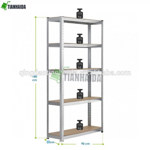 Schwerlastregal 180x90x60cm Heavy Duty Galvanised Racking Metal Shelving Unit 