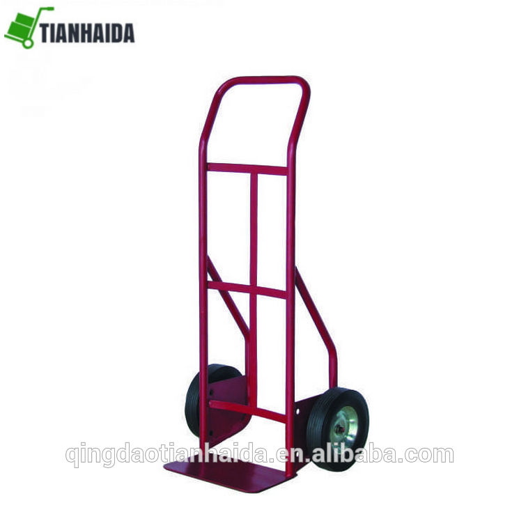 HT2064   U Loop Handle , Straight Back Frame heavy industrial trolley truck