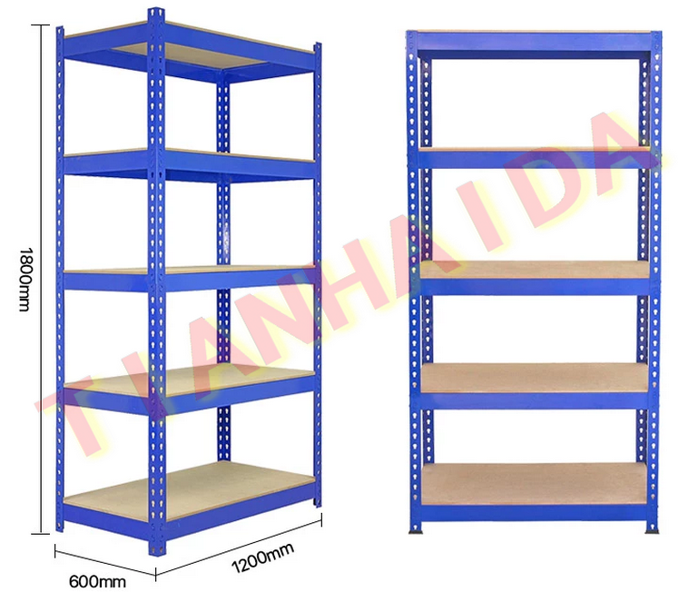 Heavy Duty 5 layer metal medium duty warehouse storage racking