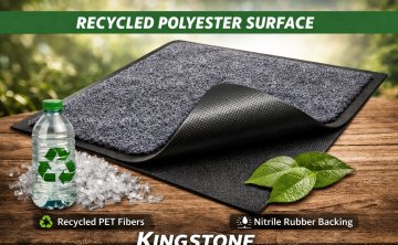 Kingstone Develops Recycled Polyester Surface with Nitrile Rubber Backing, Advancing Sustainable Matting Solutions