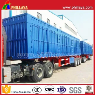 Box Cargo semi trailer 3+2+3axles