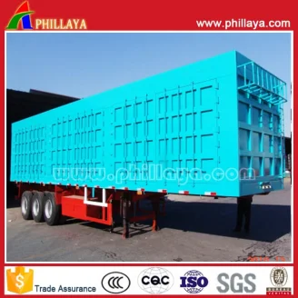 Box Cargo semi trailer 3axles