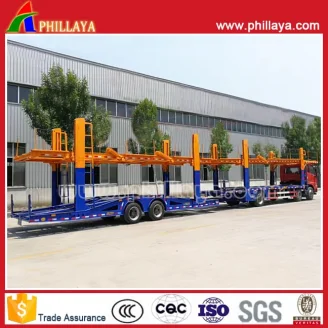 Car carrier centre axle trailer