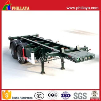 20fet skeleton stye container semi trailer
