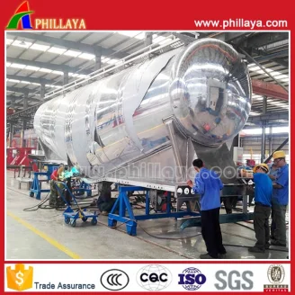 Aluminum Alloy Bulk Cement Semi Trailer