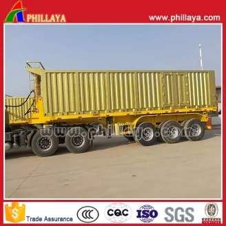 3axles container dump trailer