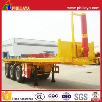 3axles container dump trailer