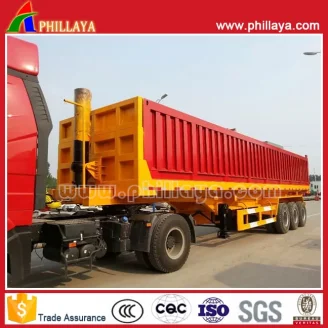 3axles container dump trailer