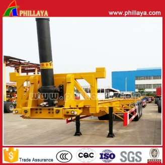 3axles container dump trailer